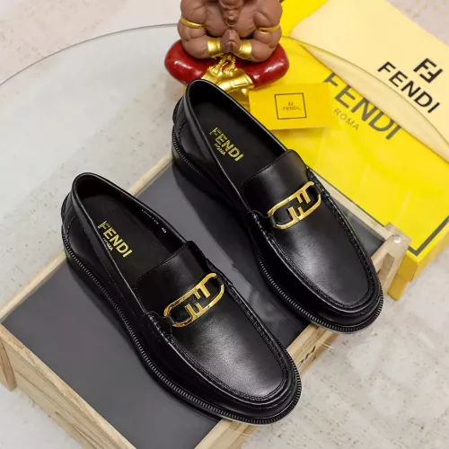 Cheap Fendi Leather Shoes For Men #1361893 Replica Wholesale [$85.00 USD] [ITEM#1361893] on Replica Fendi Leather Shoes