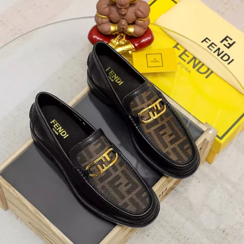 Cheap Fendi Leather Shoes For Men #1361897 Replica Wholesale [$85.00 USD] [ITEM#1361897] on Replica Fendi Leather Shoes