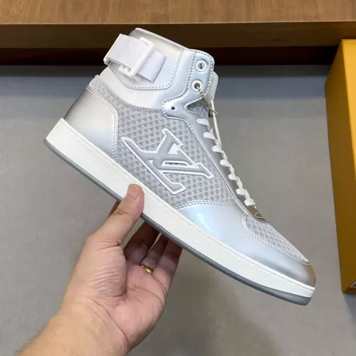 Cheap Louis Vuitton High Tops Shoes For Men #1361975 Replica Wholesale [$82.00 USD] [ITEM#1361975] on Replica Louis Vuitton High Tops Shoes