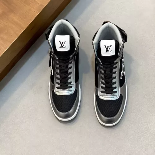 Cheap Louis Vuitton High Tops Shoes For Men #1361977 Replica Wholesale [$82.00 USD] [ITEM#1361977] on Replica Louis Vuitton High Tops Shoes