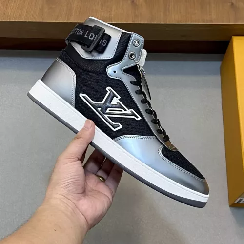 Cheap Louis Vuitton High Tops Shoes For Men #1361977 Replica Wholesale [$82.00 USD] [ITEM#1361977] on Replica Louis Vuitton High Tops Shoes