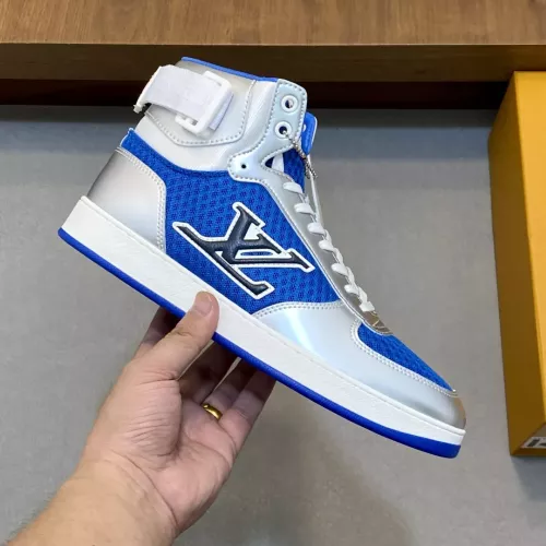 Cheap Louis Vuitton High Tops Shoes For Men #1361978 Replica Wholesale [$82.00 USD] [ITEM#1361978] on Replica Louis Vuitton High Tops Shoes