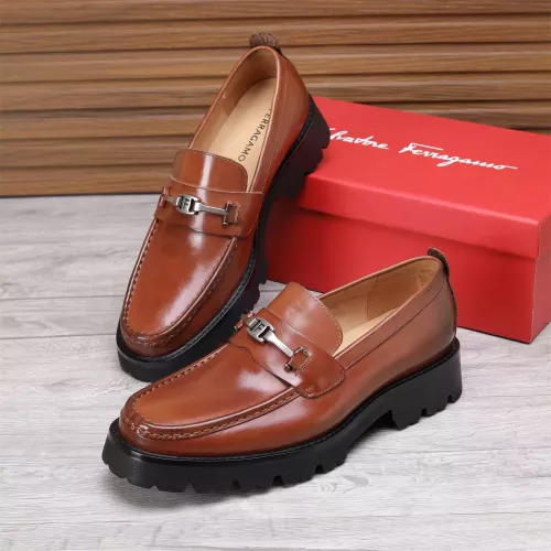 Salvatore Ferragamo Leather Shoes For Men #1362015