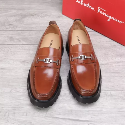 Cheap Salvatore Ferragamo Leather Shoes For Men #1362015 Replica Wholesale [$96.00 USD] [ITEM#1362015] on Replica Salvatore Ferragamo Leather Shoes