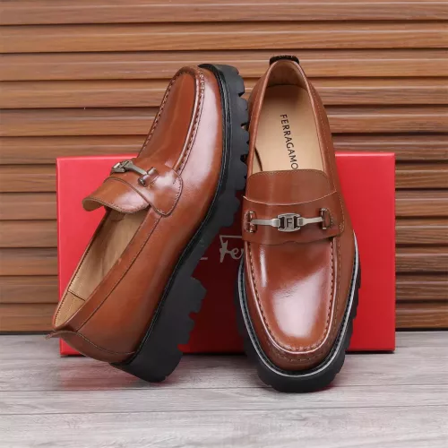 Cheap Salvatore Ferragamo Leather Shoes For Men #1362015 Replica Wholesale [$96.00 USD] [ITEM#1362015] on Replica Salvatore Ferragamo Leather Shoes