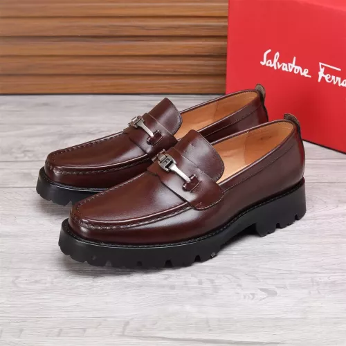 Salvatore Ferragamo Leather Shoes For Men #1362016