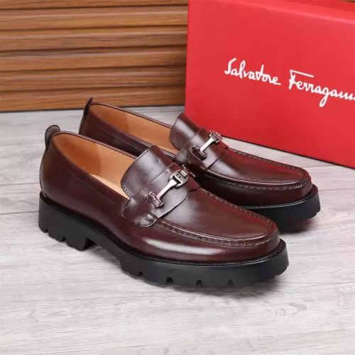 Cheap Salvatore Ferragamo Leather Shoes For Men #1362016 Replica Wholesale [$96.00 USD] [ITEM#1362016] on Replica Salvatore Ferragamo Leather Shoes