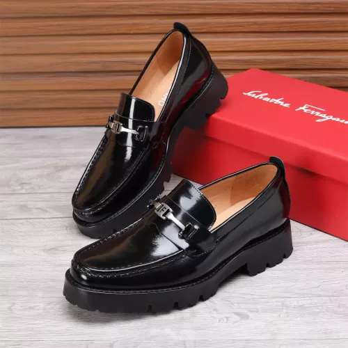 Salvatore Ferragamo Leather Shoes For Men #1362019