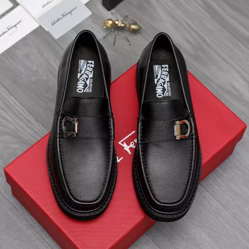 Cheap Salvatore Ferragamo Leather Shoes For Men #1362033 Replica Wholesale [$96.00 USD] [ITEM#1362033] on Replica Salvatore Ferragamo Leather Shoes