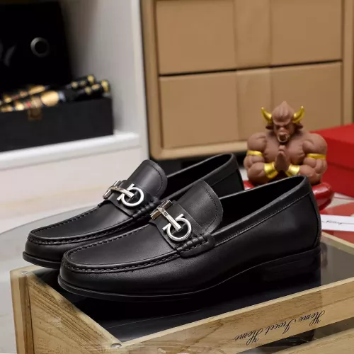 Cheap Salvatore Ferragamo Leather Shoes For Men #1362036 Replica Wholesale [$88.00 USD] [ITEM#1362036] on Replica Salvatore Ferragamo Leather Shoes