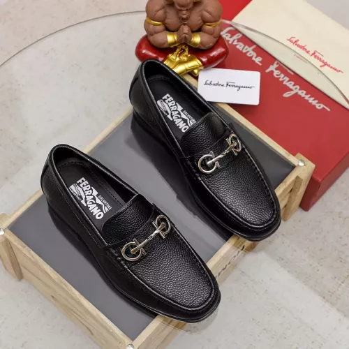 Cheap Salvatore Ferragamo Leather Shoes For Men #1362037 Replica Wholesale [$88.00 USD] [ITEM#1362037] on Replica Salvatore Ferragamo Leather Shoes