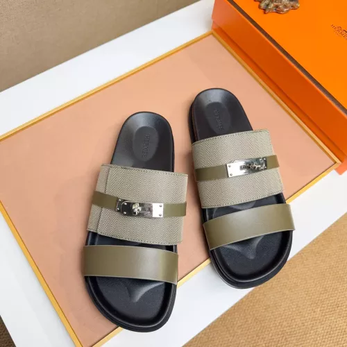 Cheap Hermes Slippers For Men #1362104 Replica Wholesale [$56.00 USD] [ITEM#1362104] on Replica Hermes Slippers