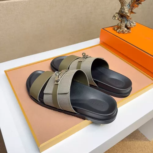 Cheap Hermes Slippers For Men #1362104 Replica Wholesale [$56.00 USD] [ITEM#1362104] on Replica Hermes Slippers