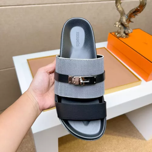 Cheap Hermes Slippers For Men #1362110 Replica Wholesale [$56.00 USD] [ITEM#1362110] on Replica Hermes Slippers