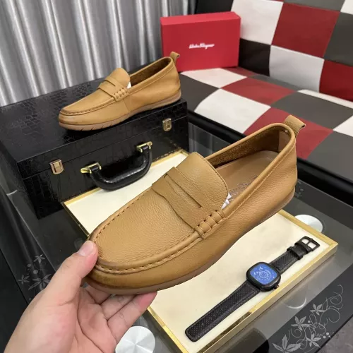 Salvatore Ferragamo Leather Shoes For Men #1362168