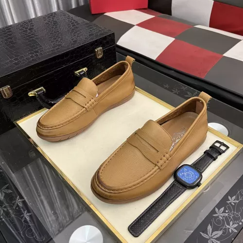 Cheap Salvatore Ferragamo Leather Shoes For Men #1362168 Replica Wholesale [$92.00 USD] [ITEM#1362168] on Replica Salvatore Ferragamo Leather Shoes