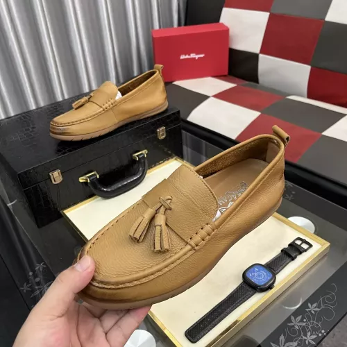 Salvatore Ferragamo Leather Shoes For Men #1362171