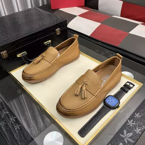Cheap Salvatore Ferragamo Leather Shoes For Men #1362171 Replica Wholesale [$92.00 USD] [ITEM#1362171] on Replica Salvatore Ferragamo Leather Shoes