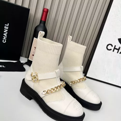 Cheap Chanel Boots For Women #1362558 Replica Wholesale [$122.00 USD] [ITEM#1362558] on Replica Chanel Boots