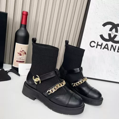 Cheap Chanel Boots For Women #1362562 Replica Wholesale [$122.00 USD] [ITEM#1362562] on Replica Chanel Boots
