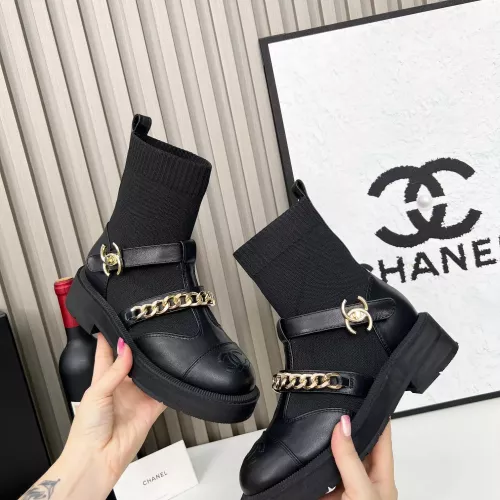 Cheap Chanel Boots For Women #1362562 Replica Wholesale [$122.00 USD] [ITEM#1362562] on Replica Chanel Boots