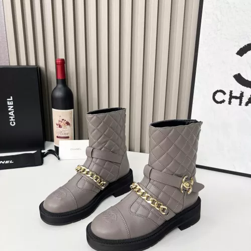 Cheap Chanel Boots For Women #1362563 Replica Wholesale [$122.00 USD] [ITEM#1362563] on Replica Chanel Boots
