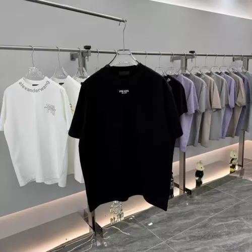 Cheap Prada T-Shirts Short Sleeved For Unisex #1362790 Replica Wholesale [$40.00 USD] [ITEM#1362790] on Replica Prada T-Shirts