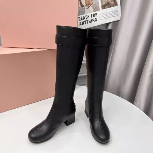 Cheap MIU MIU Boots For Women #1362889 Replica Wholesale [$135.00 USD] [ITEM#1362889] on Replica MIU MIU Boots