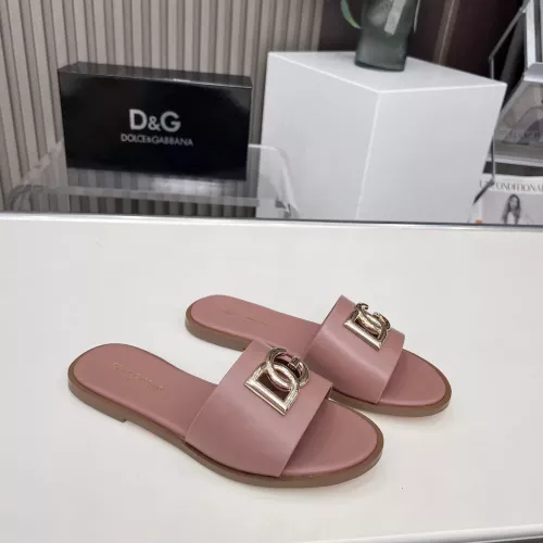 Cheap Dolce &amp; Gabbana D&amp;G Slippers For Women #1362910 Replica Wholesale [$85.00 USD] [ITEM#1362910] on Replica Dolce &amp; Gabbana D&amp;G Slippers