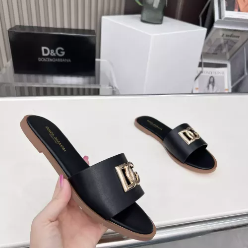 Cheap Dolce &amp; Gabbana D&amp;G Slippers For Women #1362914 Replica Wholesale [$85.00 USD] [ITEM#1362914] on Replica Dolce &amp; Gabbana D&amp;G Slippers