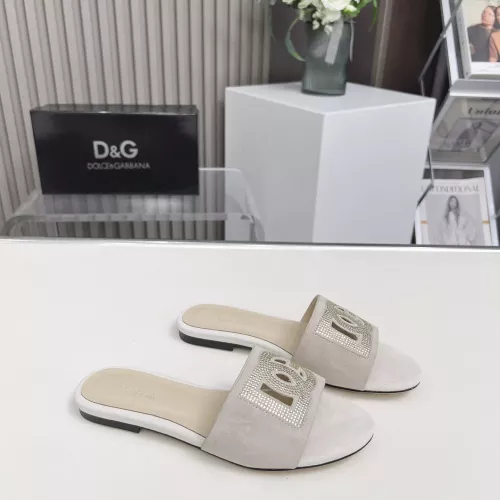 Cheap Dolce &amp; Gabbana D&amp;G Slippers For Women #1362915 Replica Wholesale [$88.00 USD] [ITEM#1362915] on Replica Dolce &amp; Gabbana D&amp;G Slippers