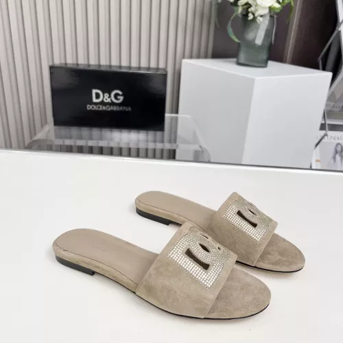 Cheap Dolce &amp; Gabbana D&amp;G Slippers For Women #1362916 Replica Wholesale [$88.00 USD] [ITEM#1362916] on Replica Dolce &amp; Gabbana D&amp;G Slippers