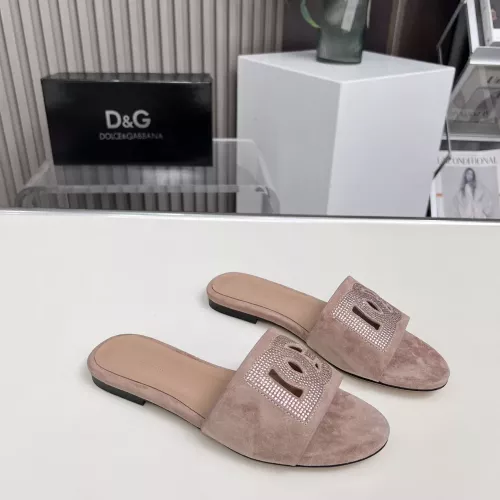 Cheap Dolce &amp; Gabbana D&amp;G Slippers For Women #1362917 Replica Wholesale [$88.00 USD] [ITEM#1362917] on Replica Dolce &amp; Gabbana D&amp;G Slippers