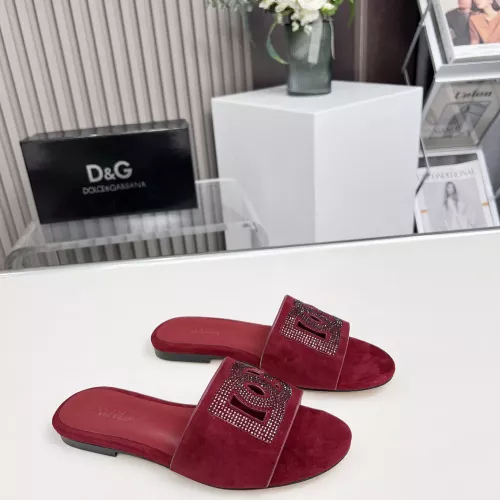 Cheap Dolce &amp; Gabbana D&amp;G Slippers For Women #1362918 Replica Wholesale [$88.00 USD] [ITEM#1362918] on Replica Dolce &amp; Gabbana D&amp;G Slippers
