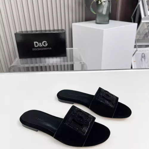 Cheap Dolce &amp; Gabbana D&amp;G Slippers For Women #1362919 Replica Wholesale [$88.00 USD] [ITEM#1362919] on Replica Dolce &amp; Gabbana D&amp;G Slippers