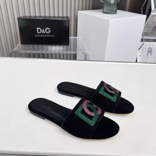 Cheap Dolce &amp; Gabbana D&amp;G Slippers For Women #1362920 Replica Wholesale [$88.00 USD] [ITEM#1362920] on Replica Dolce &amp; Gabbana D&amp;G Slippers
