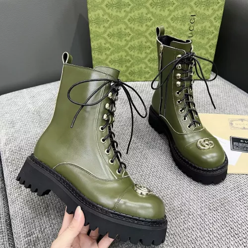 Cheap Gucci Boots For Women #1362989 Replica Wholesale [$105.00 USD] [ITEM#1362989] on Replica Gucci Boots