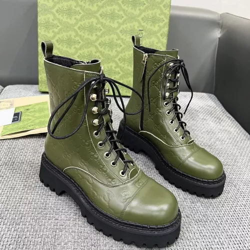 Cheap Gucci Boots For Women #1362991 Replica Wholesale [$105.00 USD] [ITEM#1362991] on Replica Gucci Boots