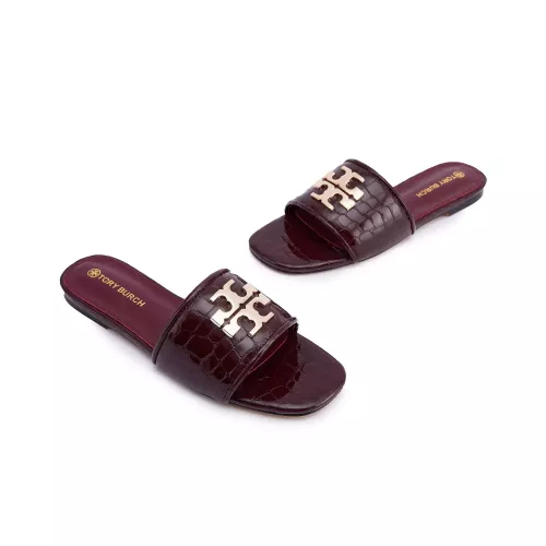 Cheap Tory Burch TB Slippers For Women #1363182 Replica Wholesale [$85.00 USD] [ITEM#1363182] on Replica Tory Burch TB Slippers