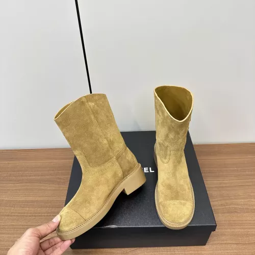 Cheap Chanel Boots For Women #1363266 Replica Wholesale [$132.00 USD] [ITEM#1363266] on Replica Chanel Boots