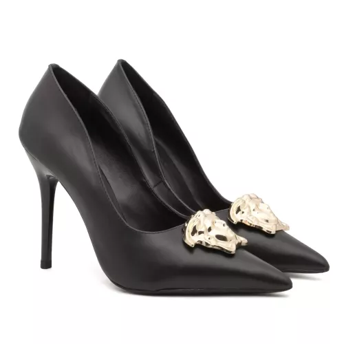 Cheap Versace High-Heeled Shoes For Women #1363340 Replica Wholesale [$80.00 USD] [ITEM#1363340] on Replica Versace High-Heeled Shoes