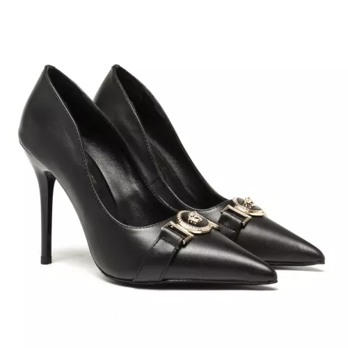 Cheap Versace High-Heeled Shoes For Women #1363342 Replica Wholesale [$80.00 USD] [ITEM#1363342] on Replica Versace High-Heeled Shoes
