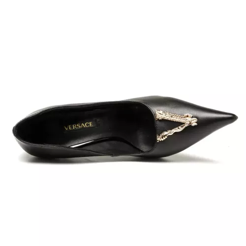 Cheap Versace High-Heeled Shoes For Women #1363343 Replica Wholesale [$80.00 USD] [ITEM#1363343] on Replica Versace High-Heeled Shoes