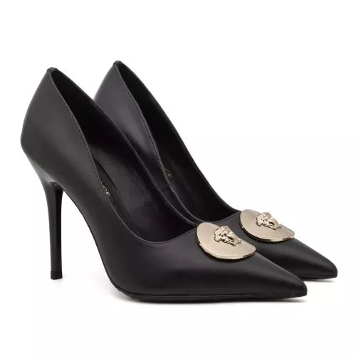 Cheap Versace High-Heeled Shoes For Women #1363346 Replica Wholesale [$80.00 USD] [ITEM#1363346] on Replica Versace High-Heeled Shoes