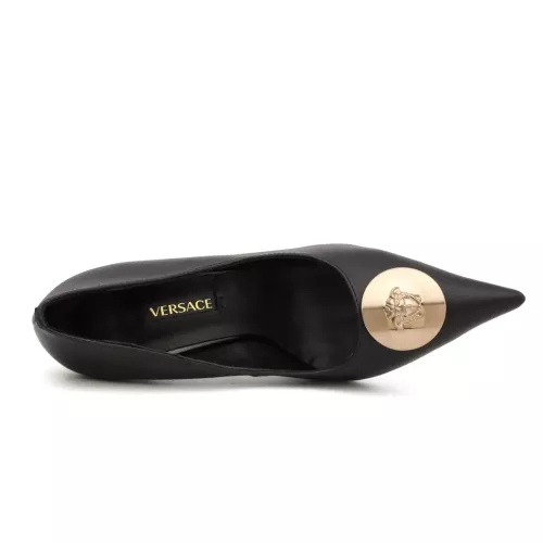 Cheap Versace High-Heeled Shoes For Women #1363346 Replica Wholesale [$80.00 USD] [ITEM#1363346] on Replica Versace High-Heeled Shoes