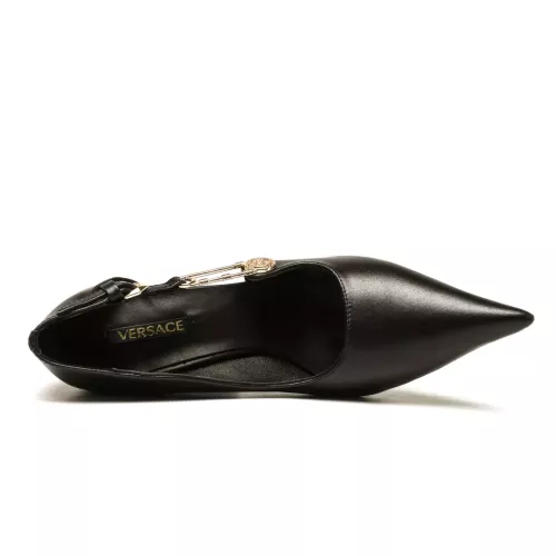 Cheap Versace High-Heeled Shoes For Women #1363350 Replica Wholesale [$80.00 USD] [ITEM#1363350] on Replica Versace High-Heeled Shoes