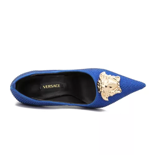 Cheap Versace High-Heeled Shoes For Women #1363353 Replica Wholesale [$82.00 USD] [ITEM#1363353] on Replica Versace High-Heeled Shoes