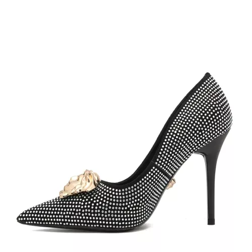 Cheap Versace High-Heeled Shoes For Women #1363354 Replica Wholesale [$82.00 USD] [ITEM#1363354] on Replica Versace High-Heeled Shoes