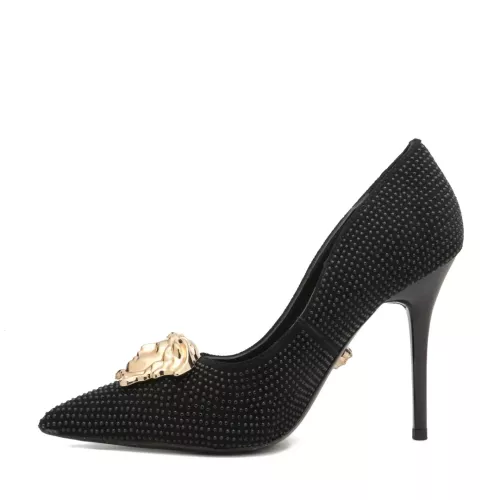 Cheap Versace High-Heeled Shoes For Women #1363355 Replica Wholesale [$82.00 USD] [ITEM#1363355] on Replica Versace High-Heeled Shoes