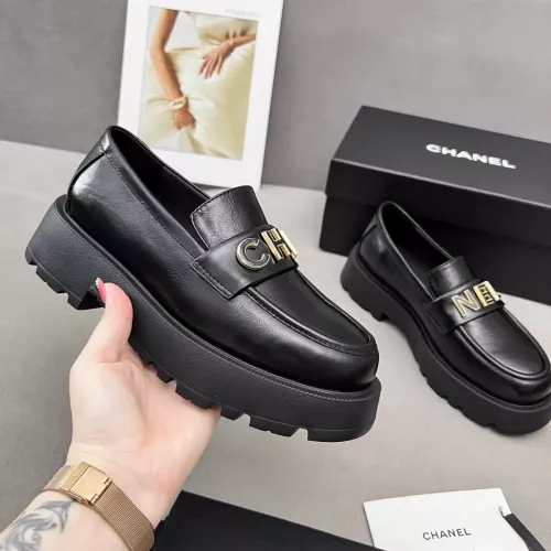 Cheap Chanel Leather Shoes For Women #1363356 Replica Wholesale [$98.00 USD] [ITEM#1363356] on Replica Chanel Leather Shoes